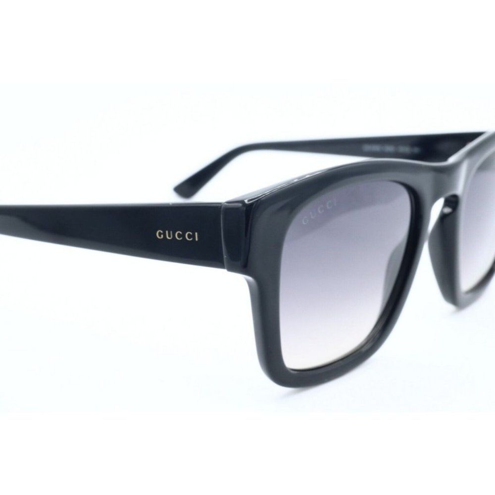 New Authentic Gucci GG 3791/S 8079C Black Square Sunglasses Gray Lenses 49mm (A) - Picture 3 of 6